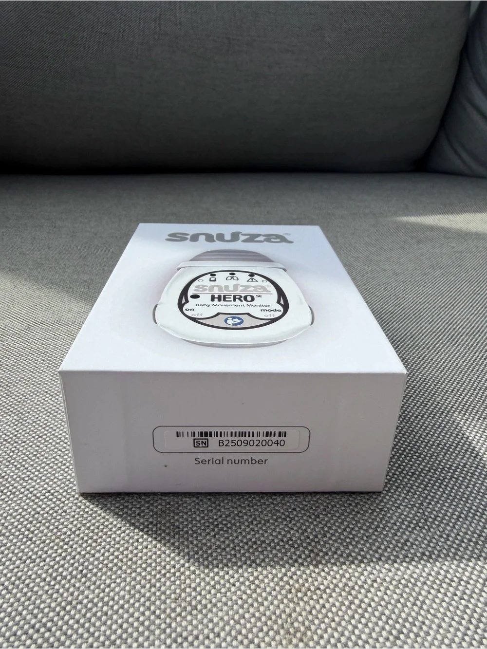 Snuza HERO (NEW) Baby Movement Monitor Clip - White
